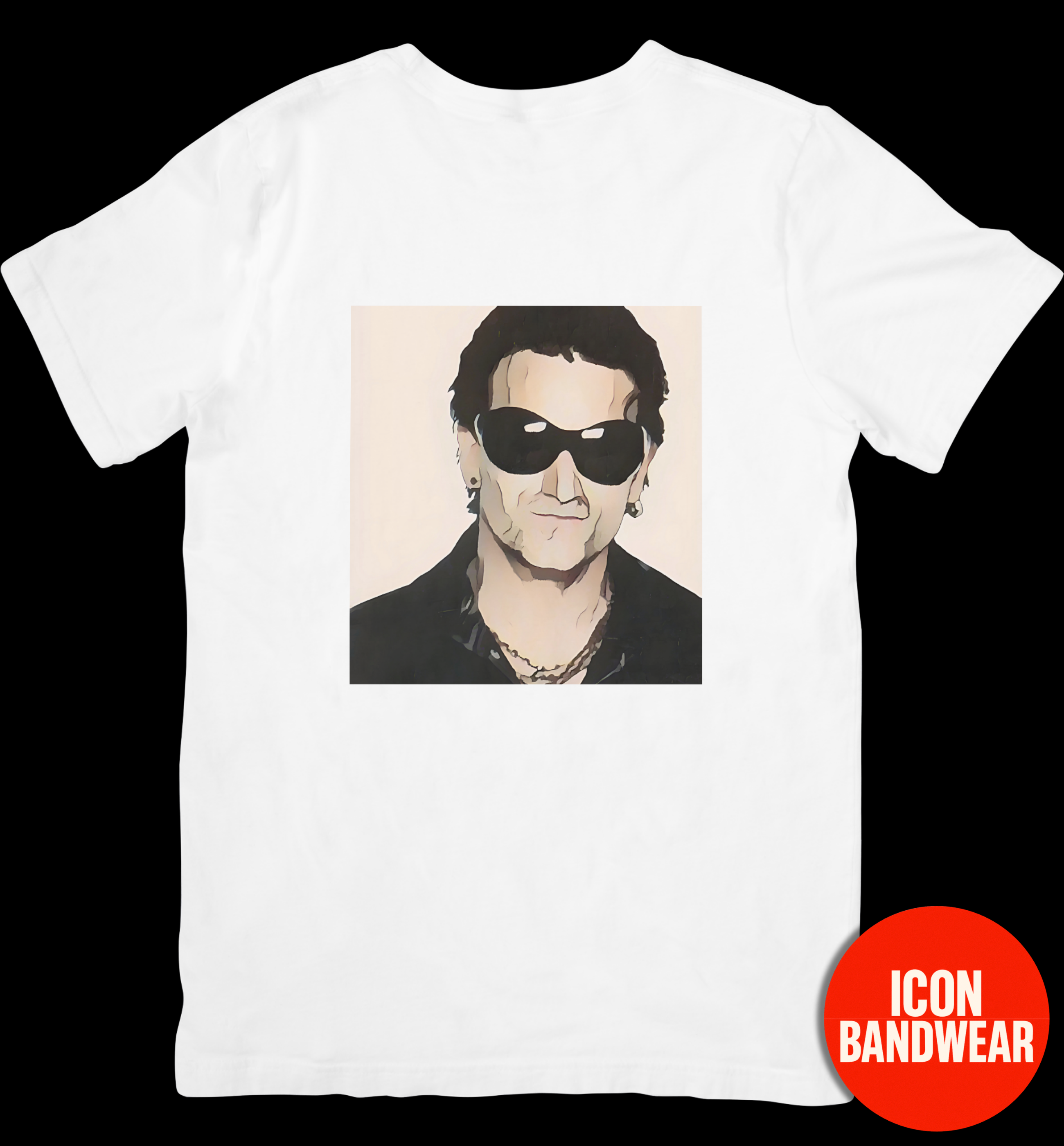 Cartoon Irish Rock Legend T-Shirt - Limited Edition Retro Band Icon Tee, Part of 50-Music-Icon Series