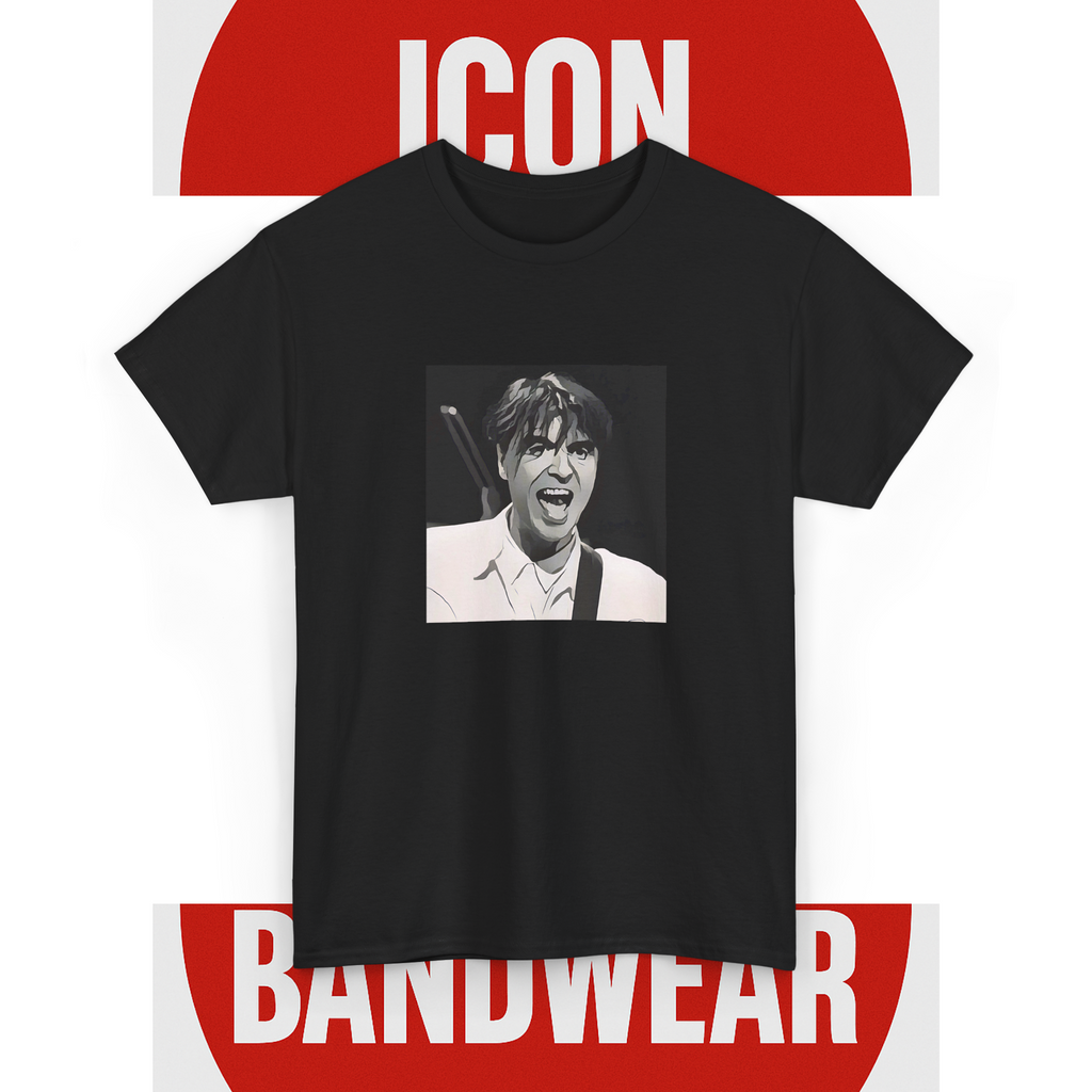 Cartoon New-Wave Icon T-Shirt - Limited Edition Retro Band Icon Tee, Part of 50-Music-Icon Series