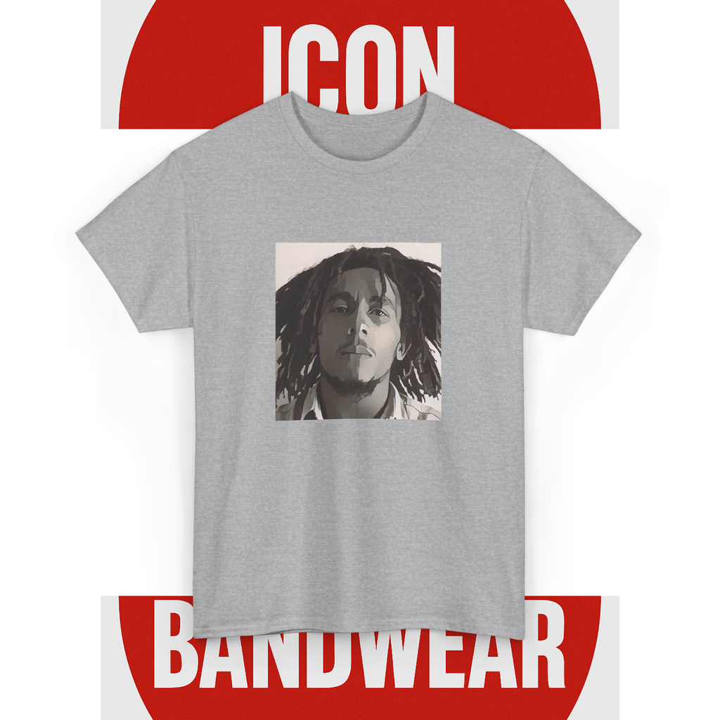 Cartoon Reggae Icon T-Shirt - Limited Edition Retro Band Icon Tee, Part of 50-Music-Icon Series