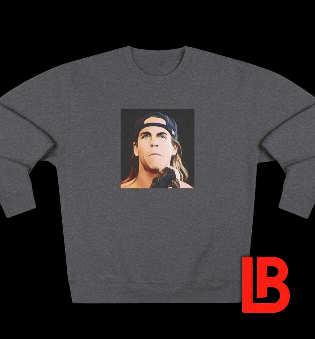 Cartoon Rock Frontman Sweatshirt - Limited Edition Retro Band Icon Sweatshirt, Part of 50-Music-Icon Series